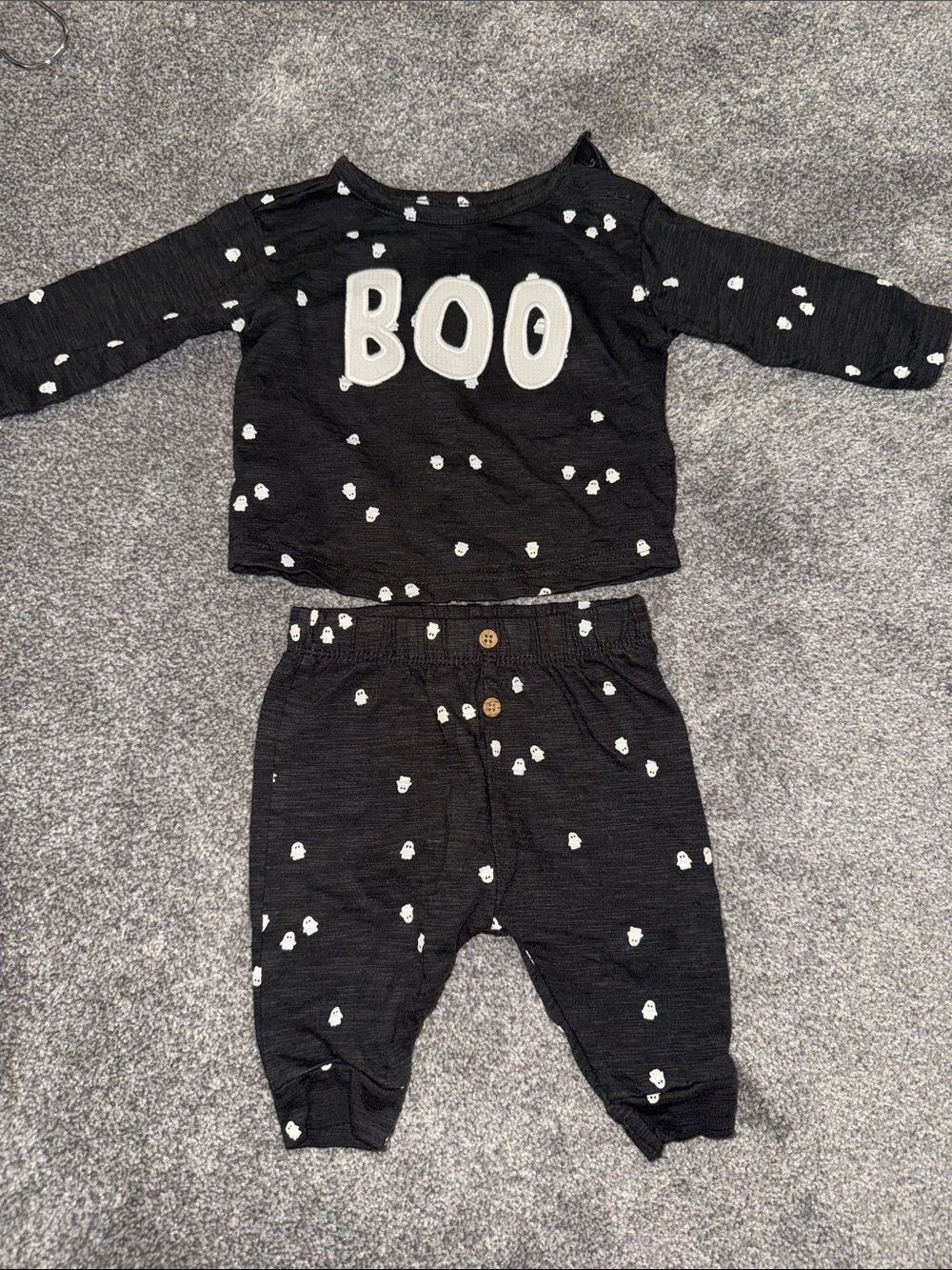 Carter's Black and White 'BOO' Kids Matching Set